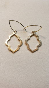 Soft gold earrings