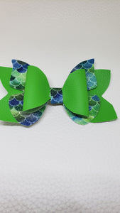 Green Mermaid Butterfly hair clip