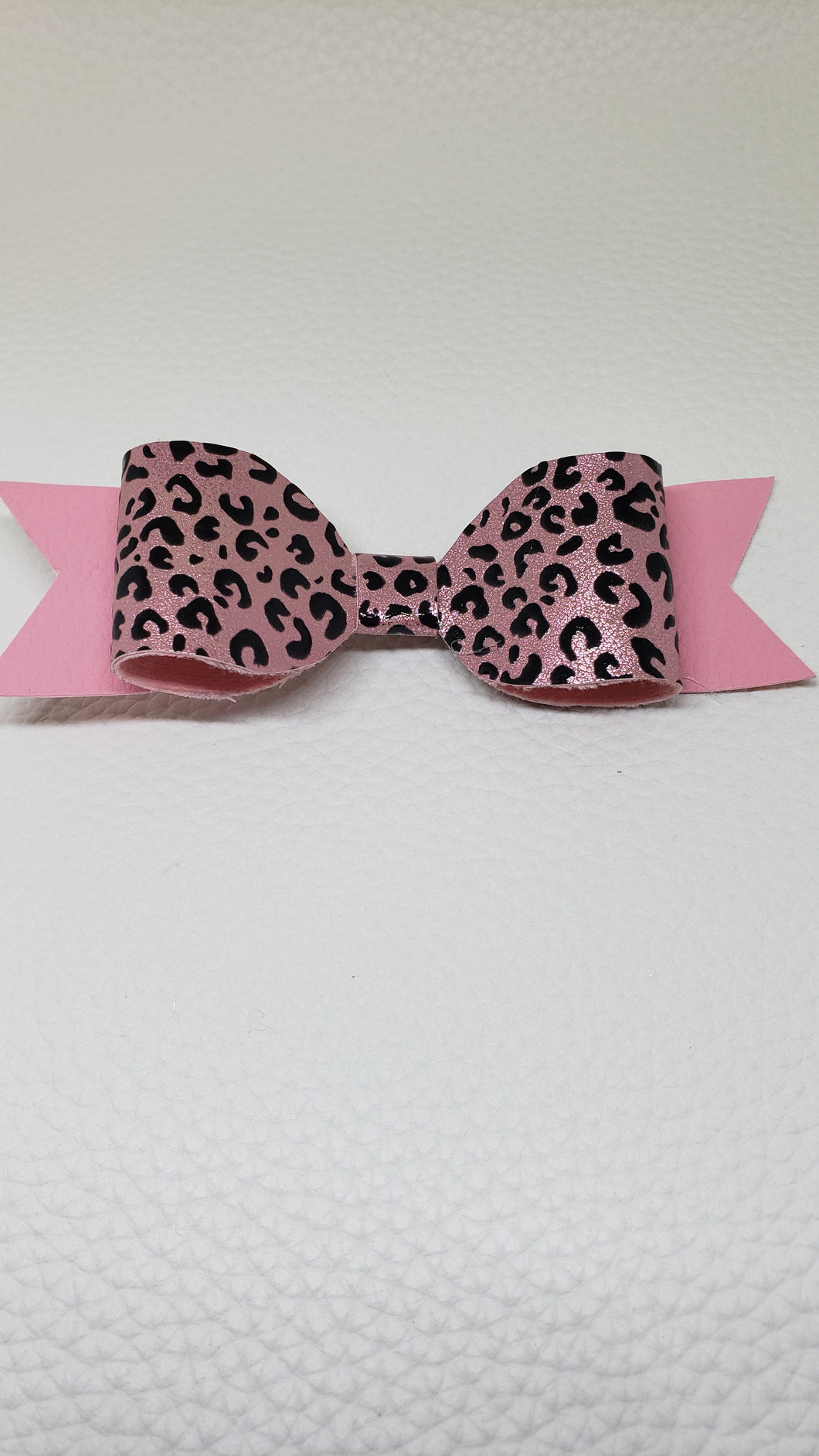 Leopard Print Pink Hair Clip