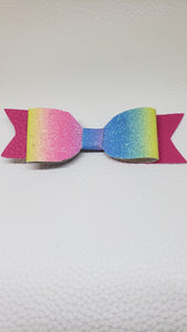 Rainbow hair clip Dark Pink